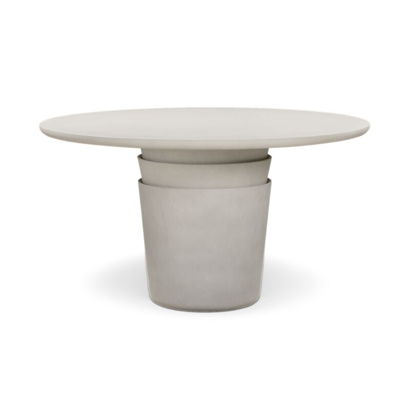 Margot Red Terracotta Round 54" Indoor/Outdoor Dining Table image number 0