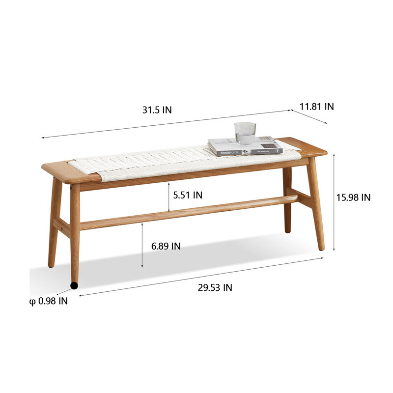 Streamdale Natural Oak Dining Bench Bed (White) image number 7