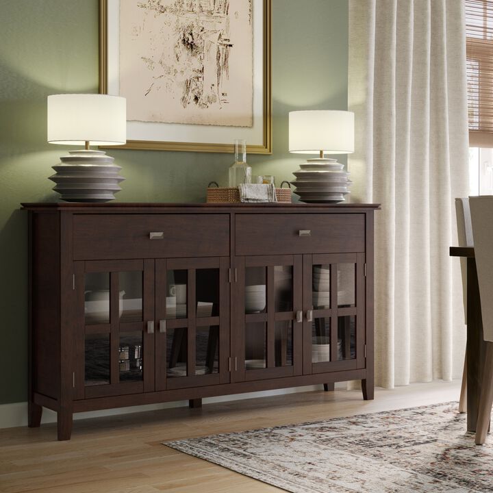 Pedub Solid Wood Large 4 Door Sideboard