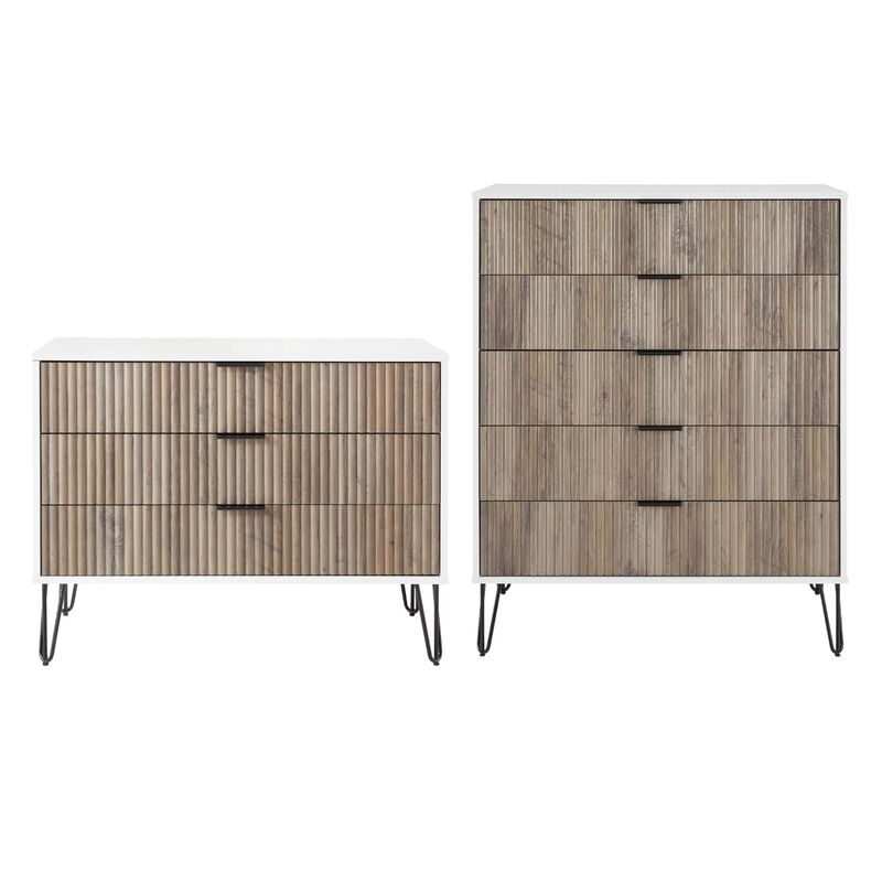 Dumbo Bedroom Set in White and Gray image number 0
