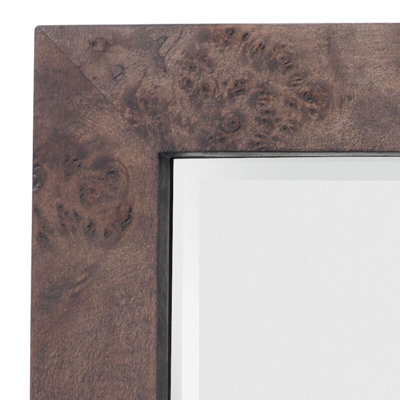 Chandler Charcoal Rectangle Wood Mirror