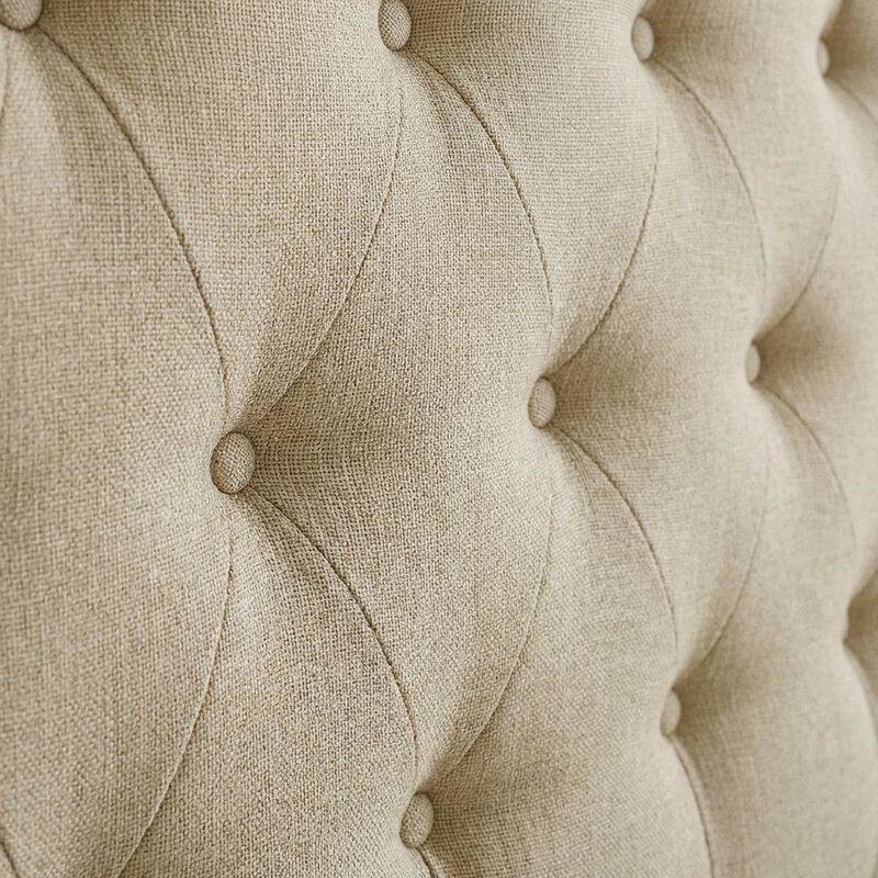 Upholstered Queen Fabric Headboard with Soft Padding and Durable Frame image number 4