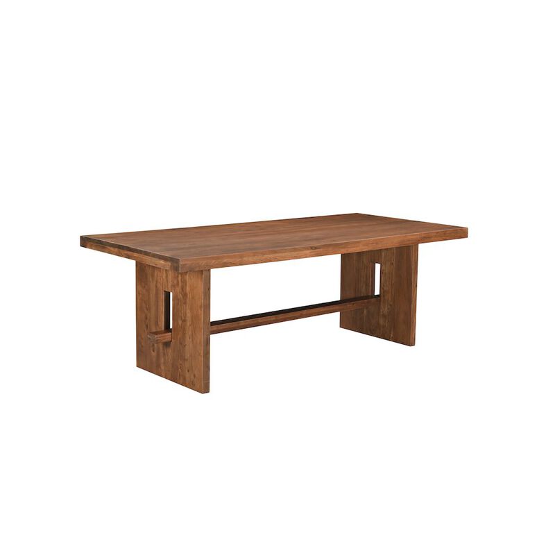 Taran Designs Elyria 86 Solid Wood Trestle Dining Table