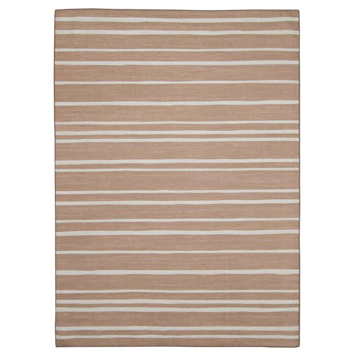Linon Outdoor Washable Weston Tan & Ivory, Rug