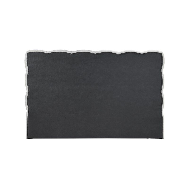 Meridian Furniture Deco Cream Boucle Fabric Full Bed