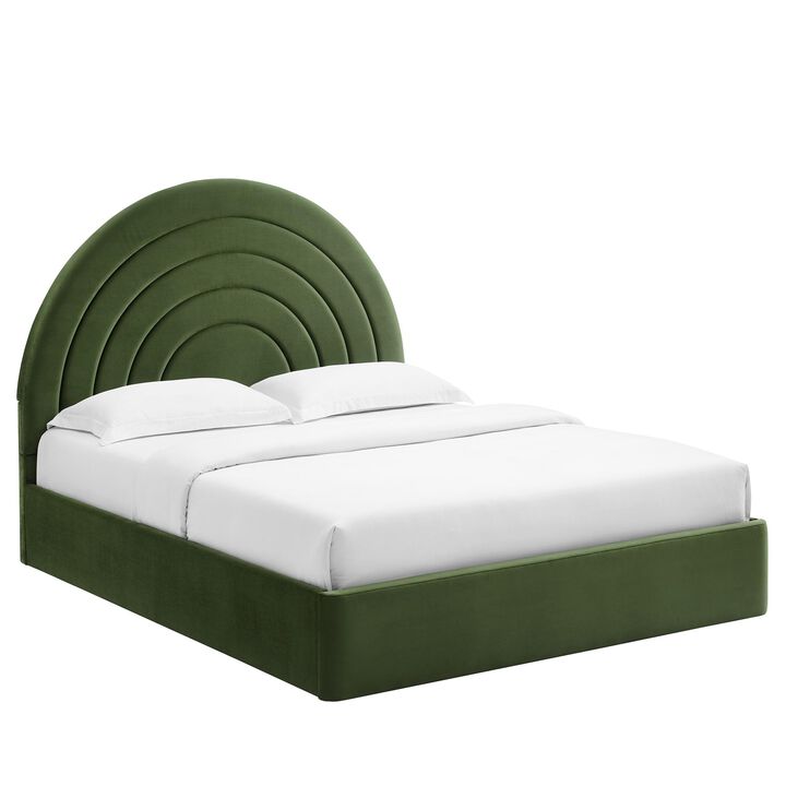 Modway Solana Arched Performance Velvet King Platform Bed