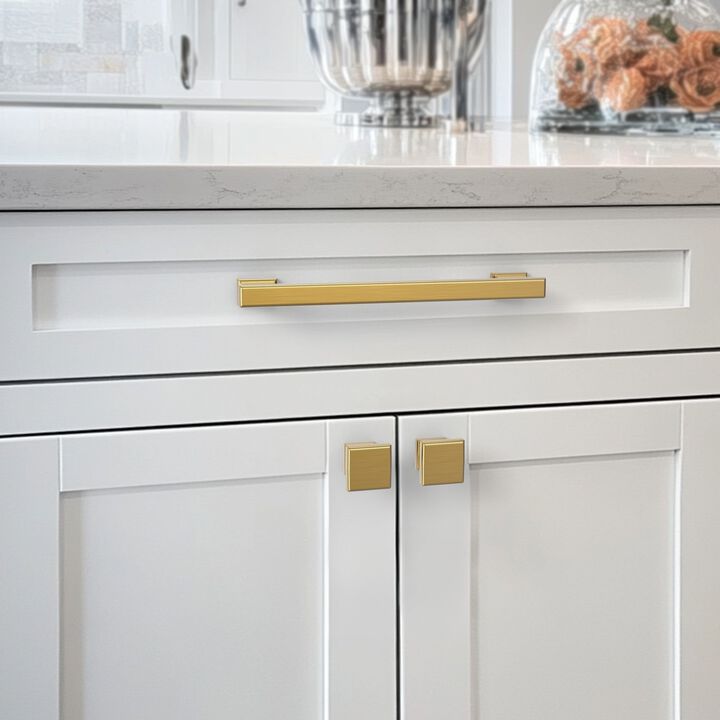 Hestia Hardware 10 Pack New Classic Vintage Decorative Square Pillar Knobs