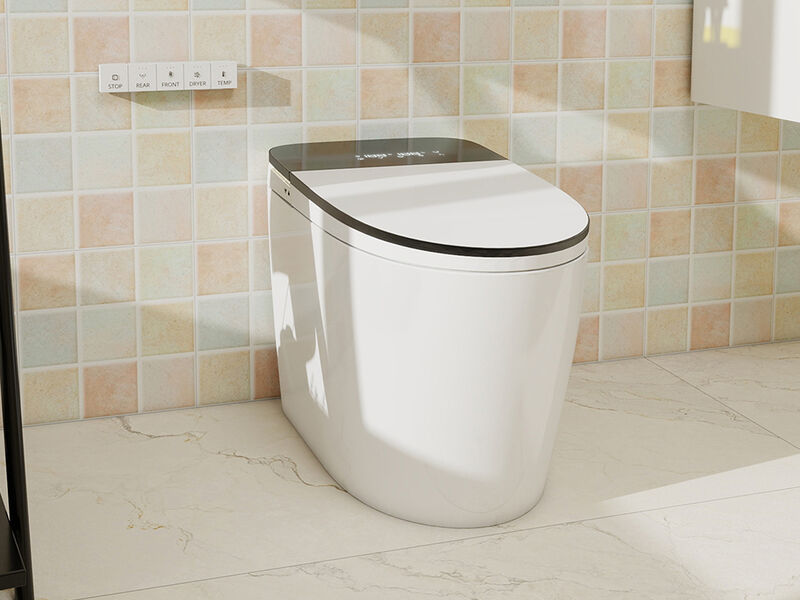 Smart Toilets with Foam Shield, ADA Height Toilets with Bidets Built in, LED Display