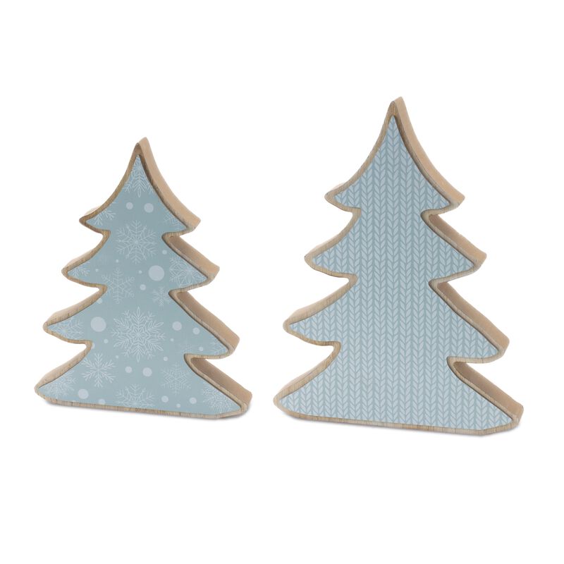 Tree for Holiday Decor, Christmas Decoration, or Seasonal Home Accent (Set of 2)