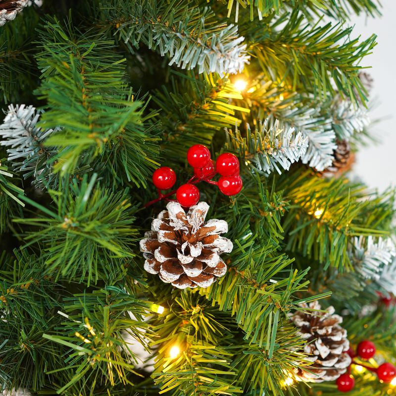 Doljod Pre-lit Xmas Tree Artificial Christmas 3-Piece Set image number 8