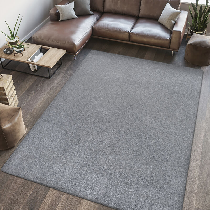 Twyla Classic Solid Low-Pile Machine-Washable Area Rug