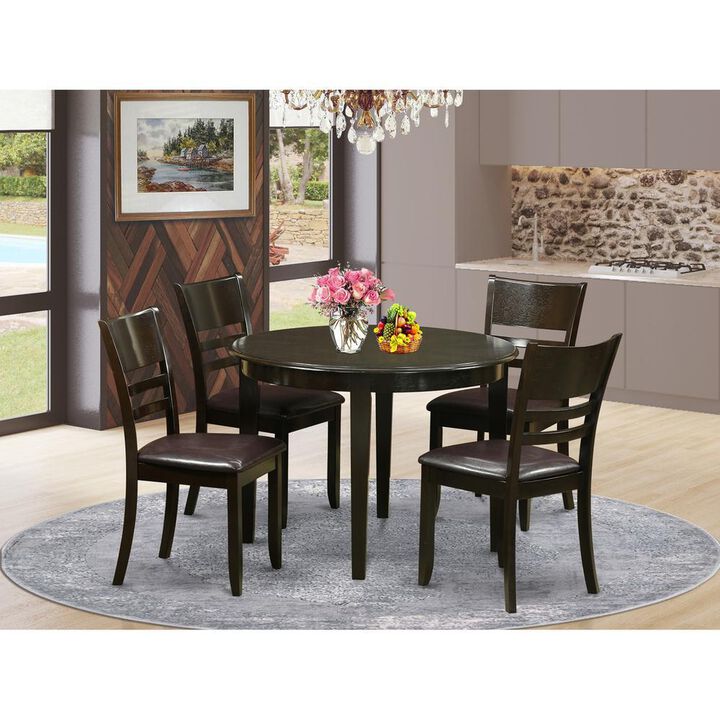 5 PC small Kitchen Table set--Kitchen Dining nook and 4 Kitchen Chairs
