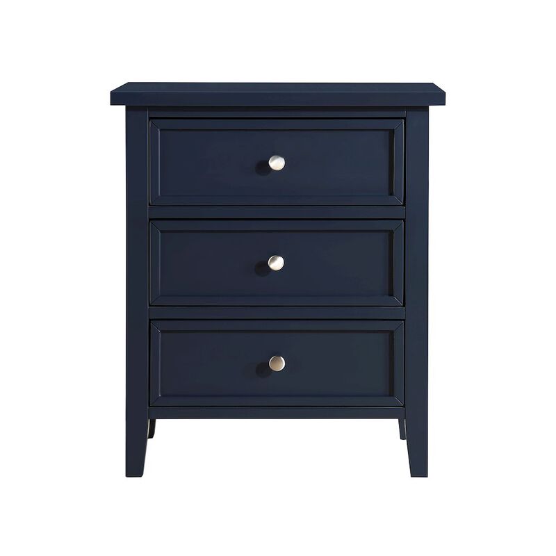 Comfort Pointe Lennon 3-drawer Nightstand - Midnight Blue