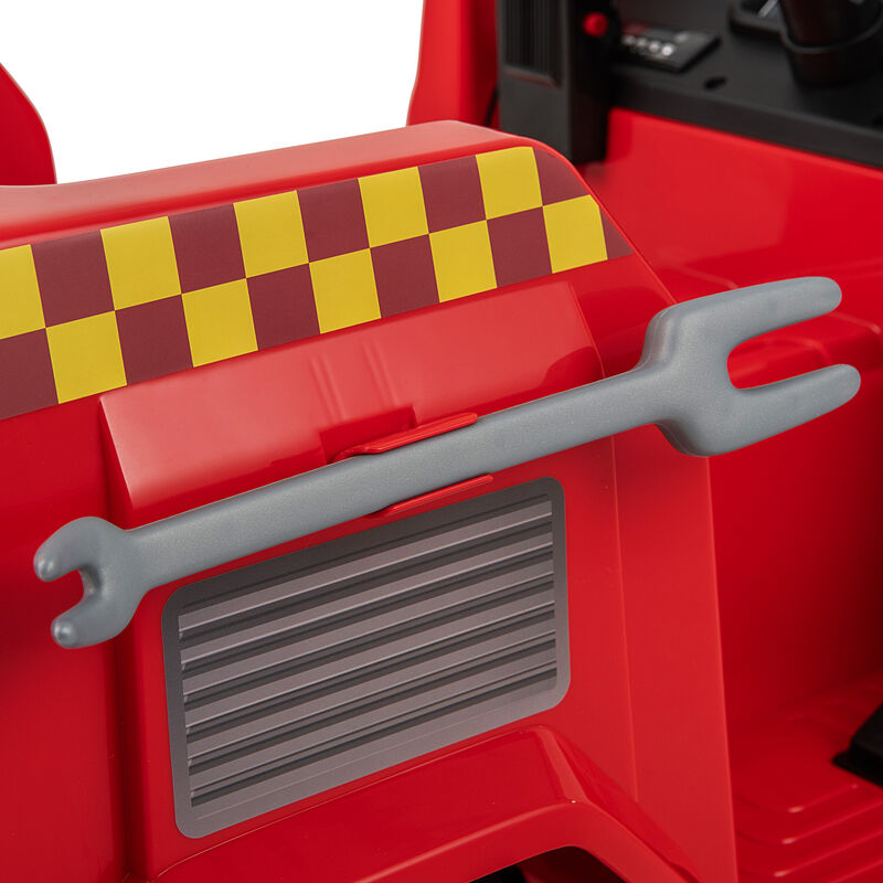 12V Kids Electric Fire Truck Ride-On Vehicle with Water Gun and Intercom image number 5