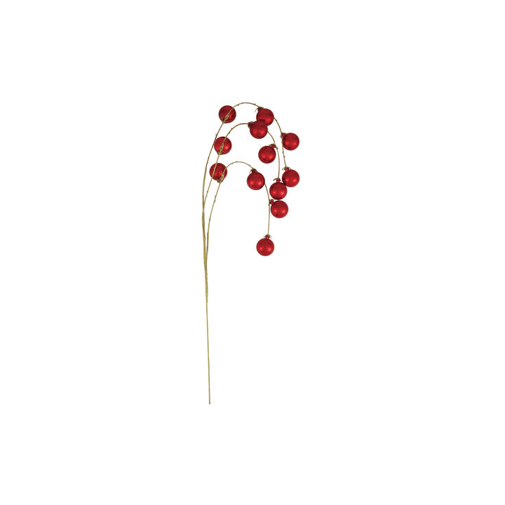 Crimson Polyethylene Ball Spray with Iron Stem