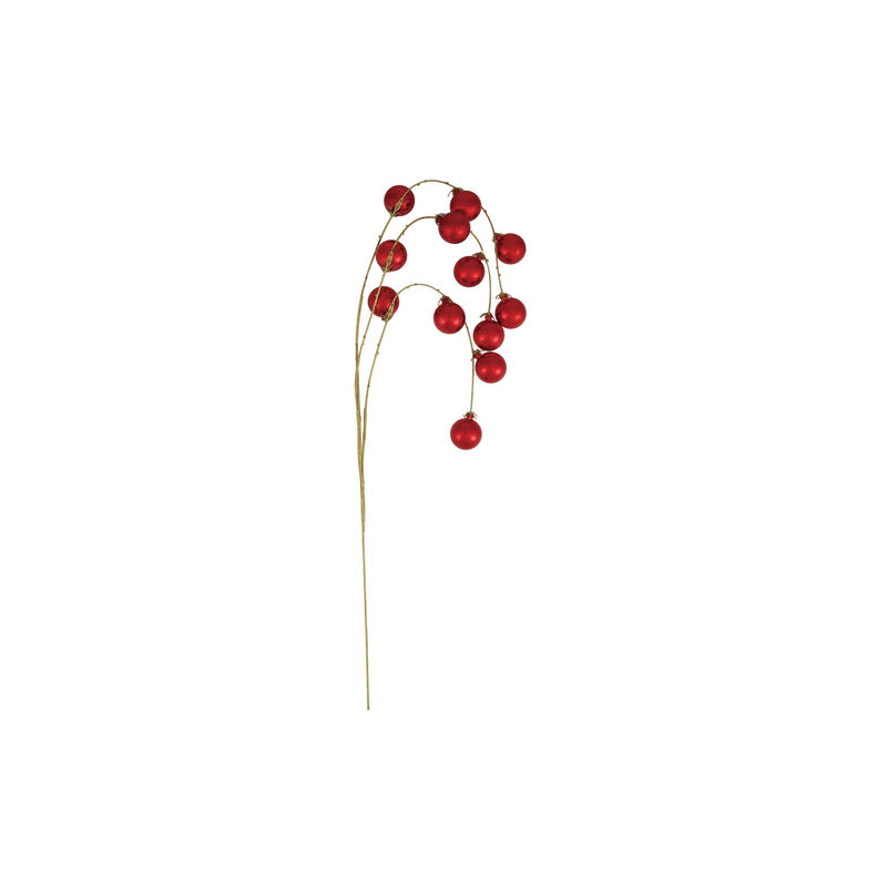 Crimson Polyethylene Ball Spray with Iron Stem image number 0
