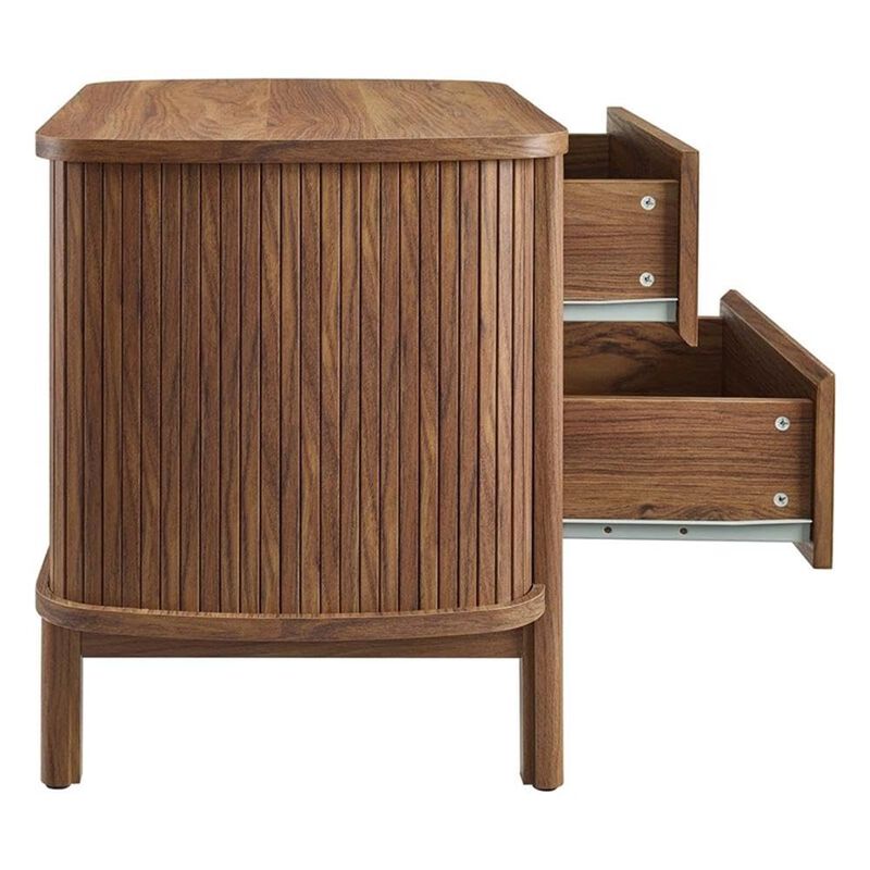 Cadence Fluted 2-Drawer Nightstand in Color image number 6
