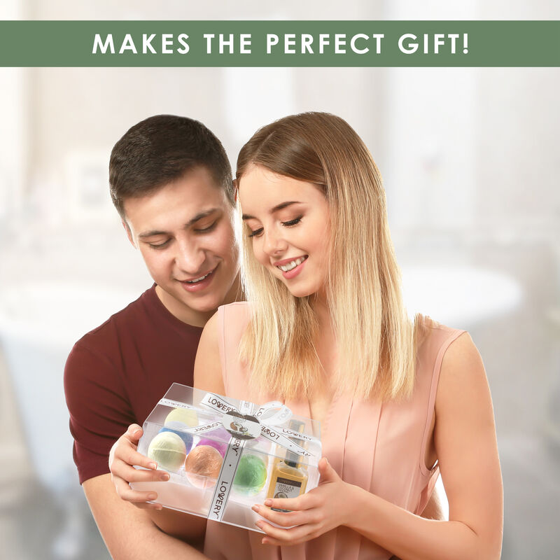 Lovery Bath Boms Gift Set for Women - 9 oversized scented bath bombs plus image number 4