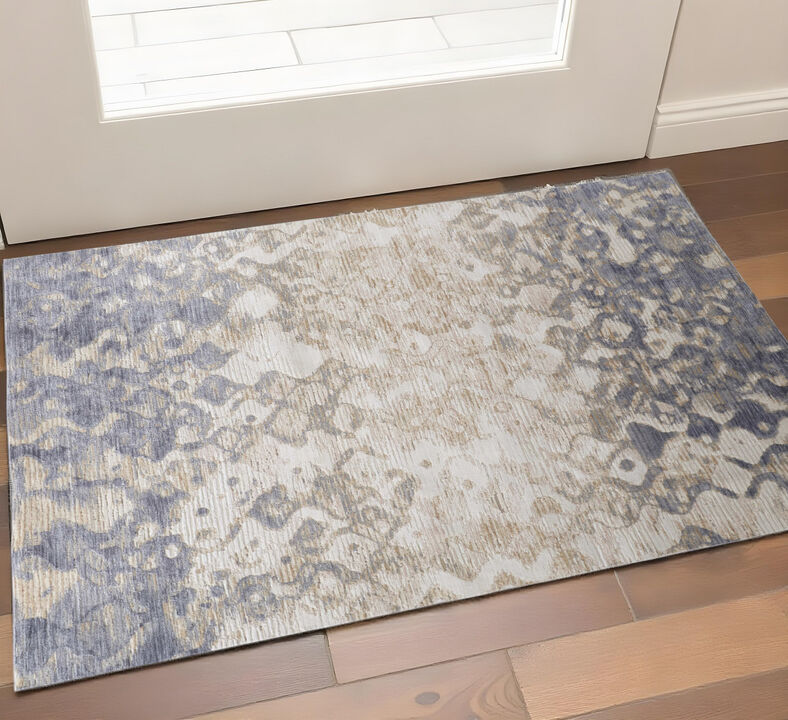 HomeRoots Abstract Area Rug