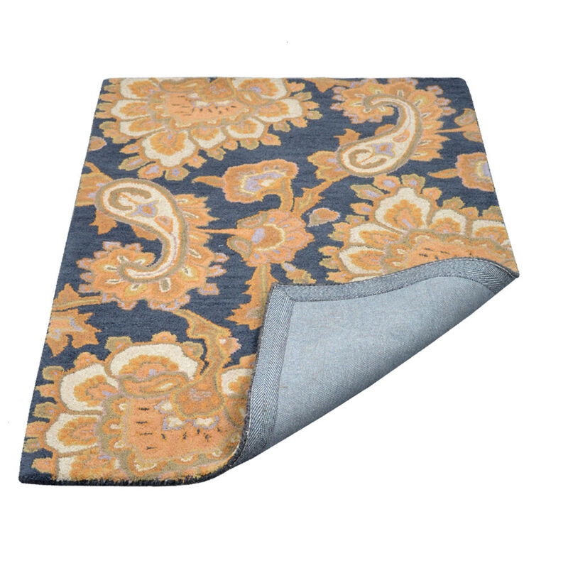 RUGSOTIC CARPETS HAND TUFTED WOOL ECO-FRIENDLY AREA RUGS  - Rectangle Shape, Size, Floral Modern Design, High Pile  Handmade Anti Skid Area Rugs for Living Room, Bed Room (K00151) image number 3