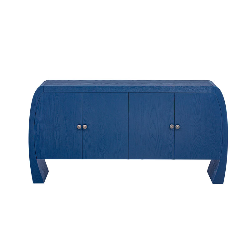 Merax 4-Door Ash Veneer Sideboard Storage Cabinet