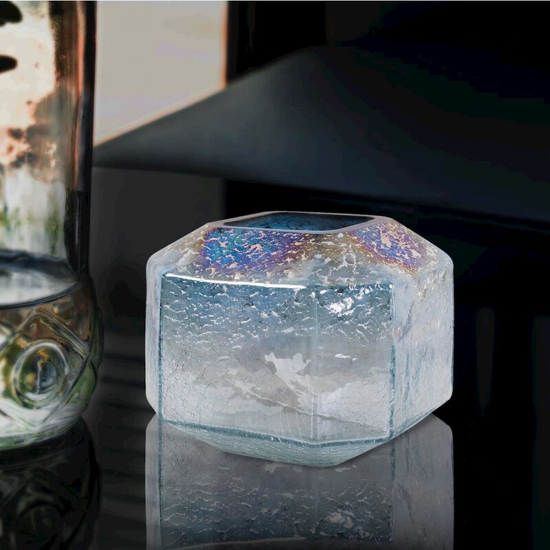 Howard Elliott Lonsdale Iridescent Low Glass Vase image number 8