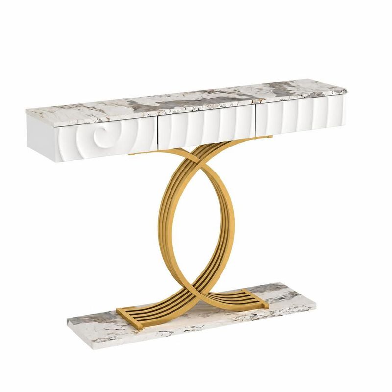 Modern Narrow Entryway Console Table image number 0