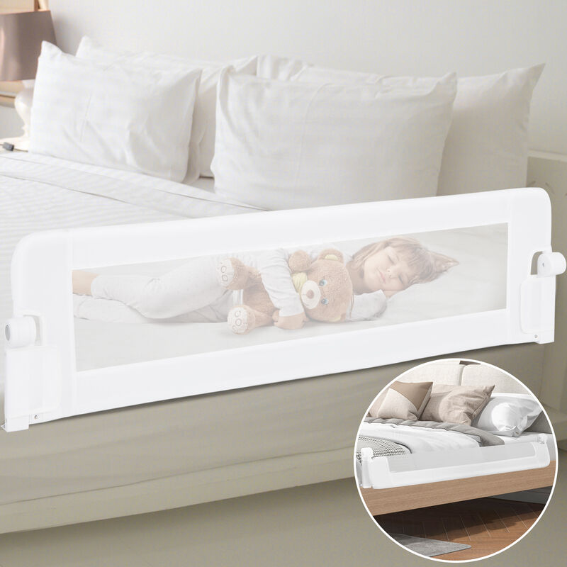 Adjustable Baby Bed Rail with Swing Down Design and Safety Strap for Bedroom image number 6