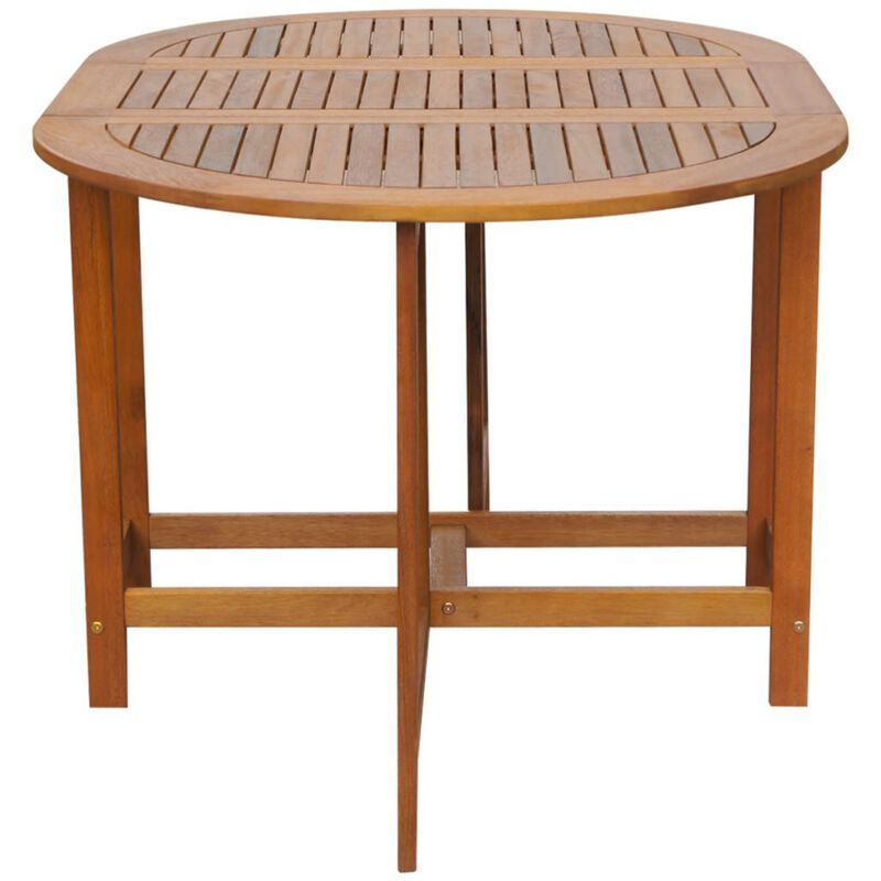 vidaXL Garden Table 51.1"x35.4"x28.3" Solid Acacia Wood