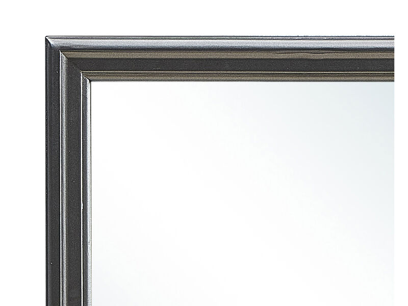Lorana 38 in. x 38 in. Modern Square Framed Dresser Mirror