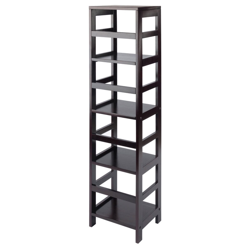 Winsome Home Decorative Solid Wood Leo Shelf with 4-Tier