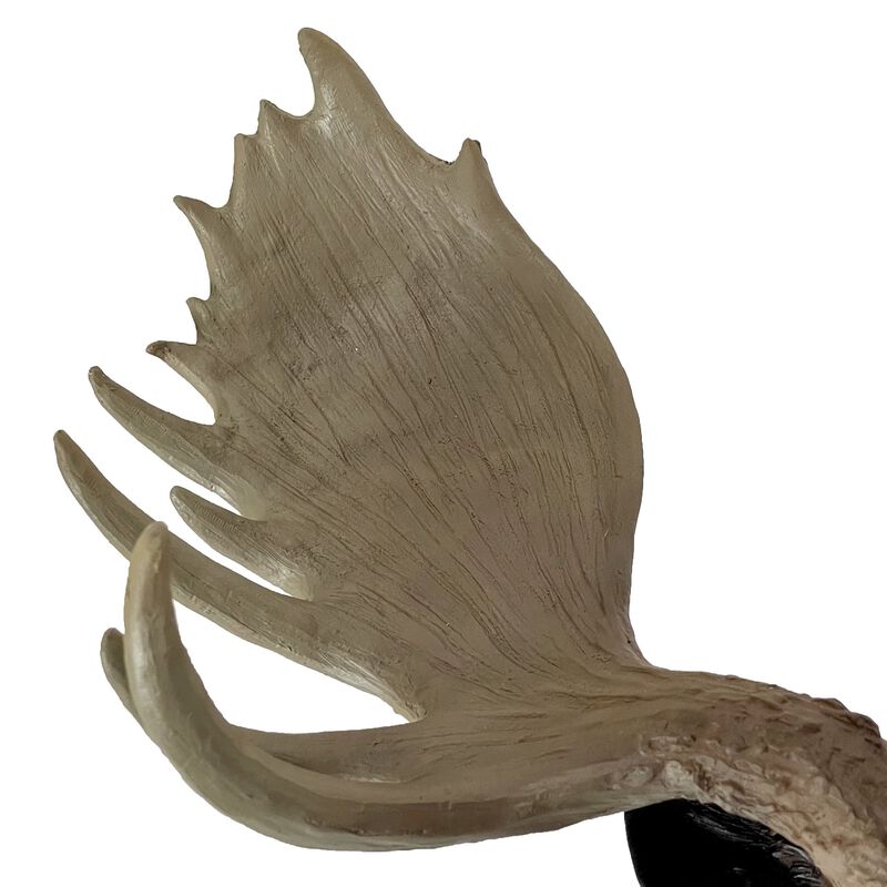 Rustic Moose Head Bust Wall Sculpture 20x23in Brown Cabin Lodge Decor image number 3