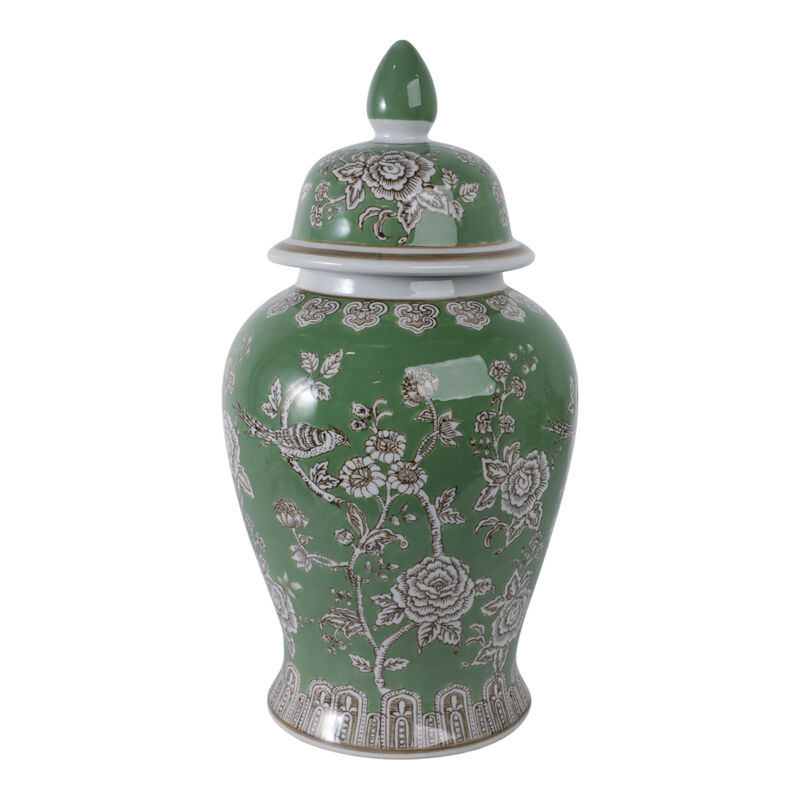 Bird & Flower Temple Jar image number 0