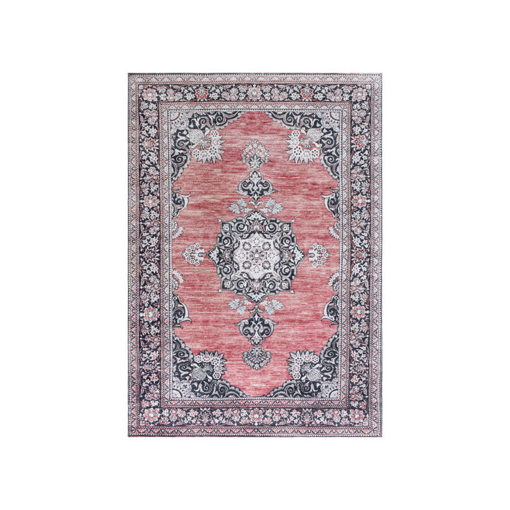 Bausch Bohemian Distressed Chenille Machine-Washable Area Rug