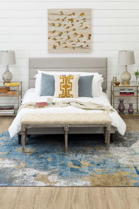 Tryst Nuvole Grey Blue 5' x 8' Rug