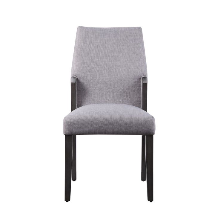 Bernice Side Chair (Set-2), Fabric & Gray Oak (2Pc/1Ctn)