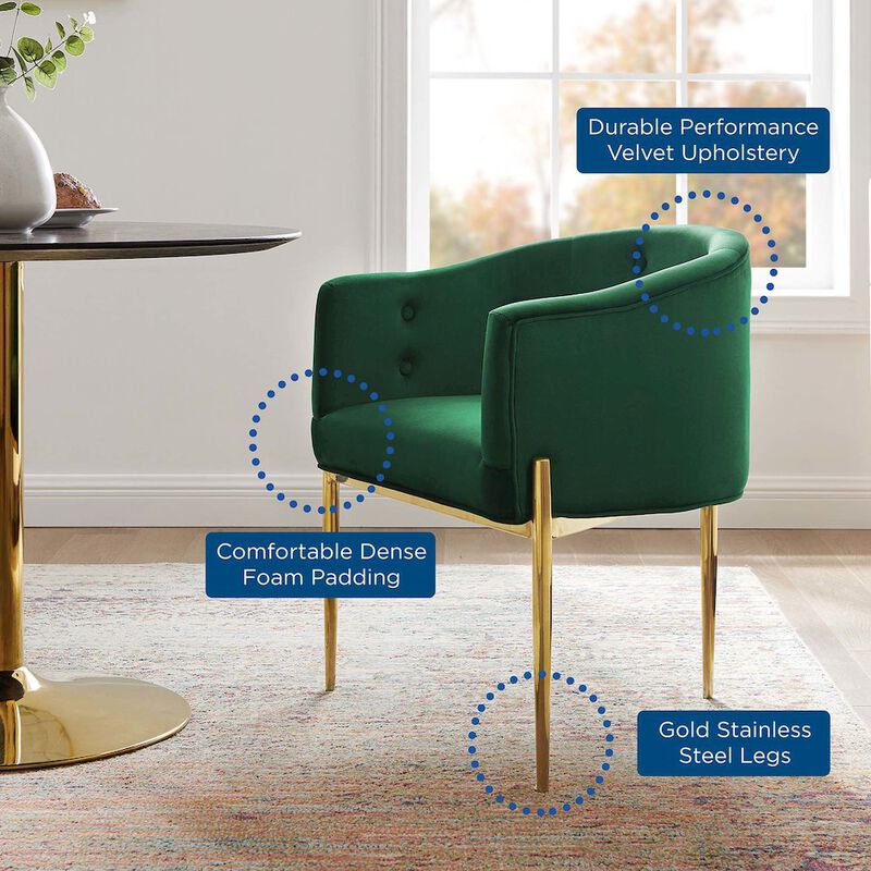 Savour Tufted Performance Velvet Accent Chairs Set of 2 image number 8