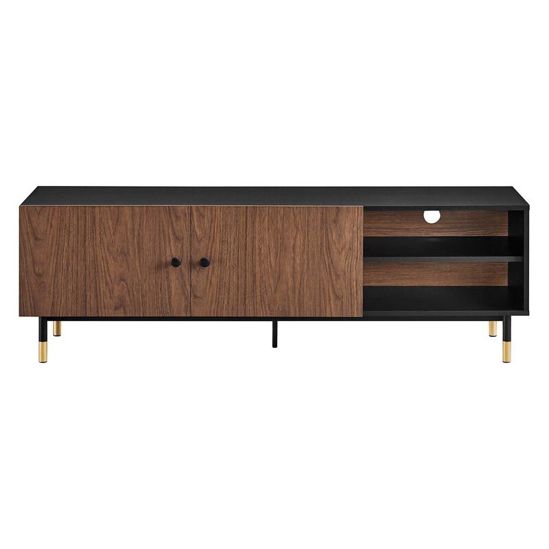 Modway EEI-6282-BLK-WAL Nexus 60" TV Stand, Black Walnut image number 4