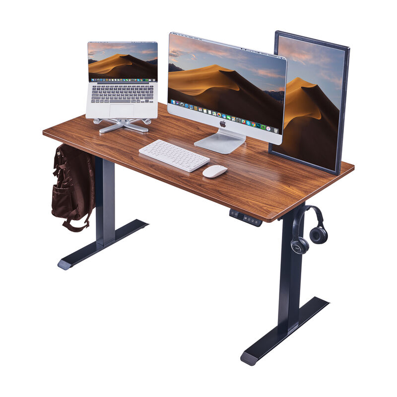 GOODSILO Electric Height Adjustable Standing Desk with Spacious Workspace and Smooth One-Piece Desktop image number 5