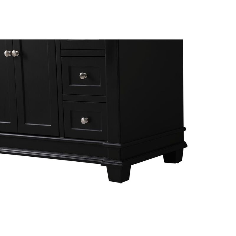 Elegant Kitchen and Bath 48 inch Single bathroom vanity set in black