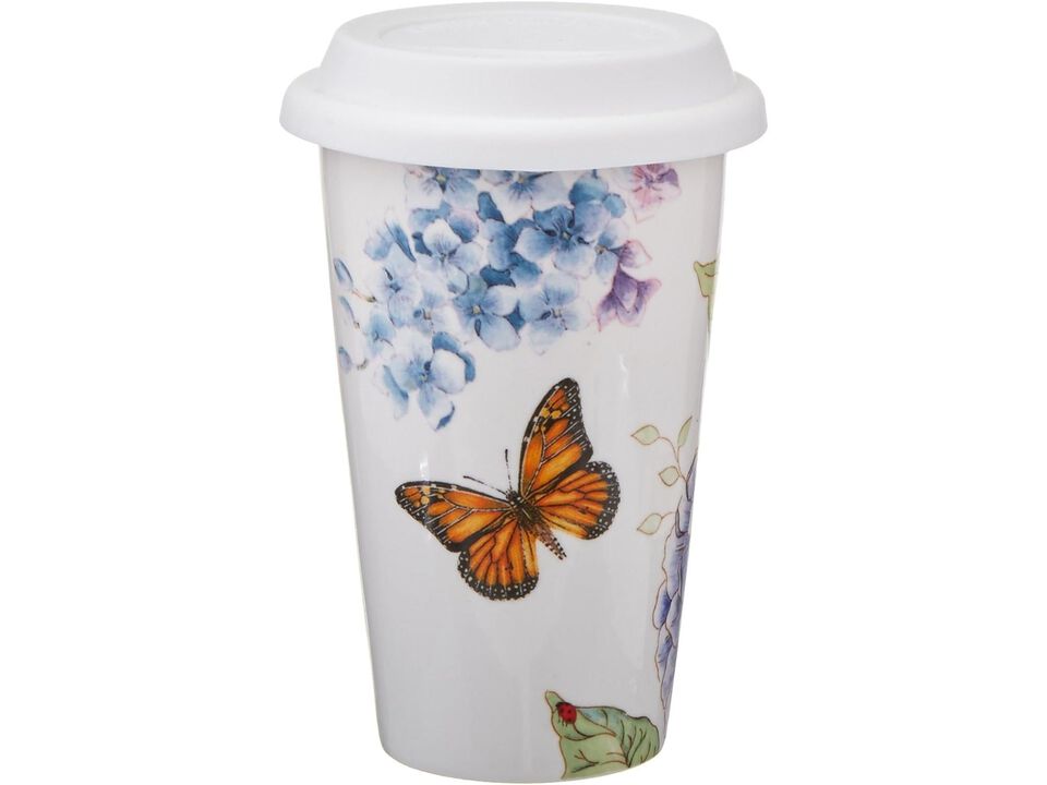 Lenox Butterfly Meadow Blue Thermal Travel Mug