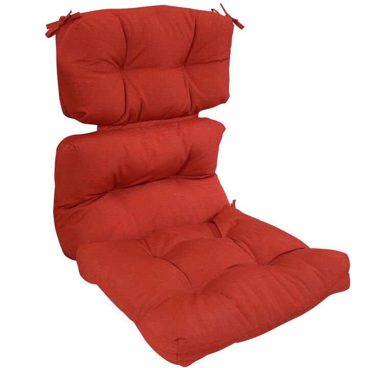 Sunnydaze Tufted High-Back Patio Dining Chair Cushion