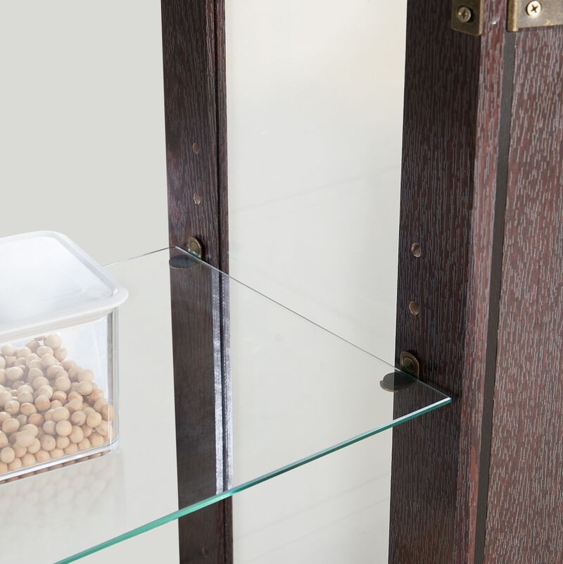 25.98 in. Display Cabinet with 2 Glass Doors