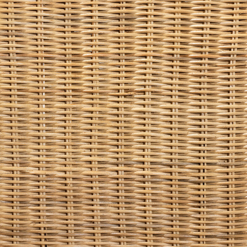 Baxton Studio Shamara Modern Bohemian Natural Rattan and Mahogany Wood Dining Chair