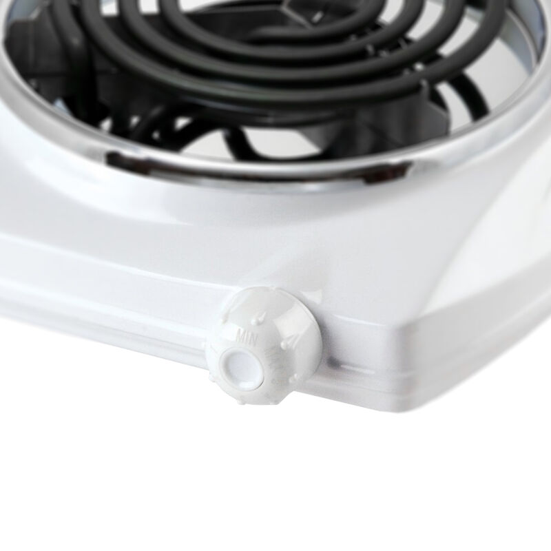 Brentwood Electric 1000W Single Burner (White)