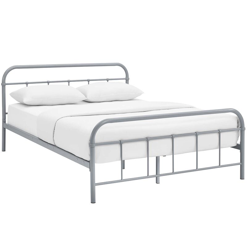 Modway Furniture  36.5 x 84.5 in. Maisie Queen Stainless Steel Bed Frame image number 0