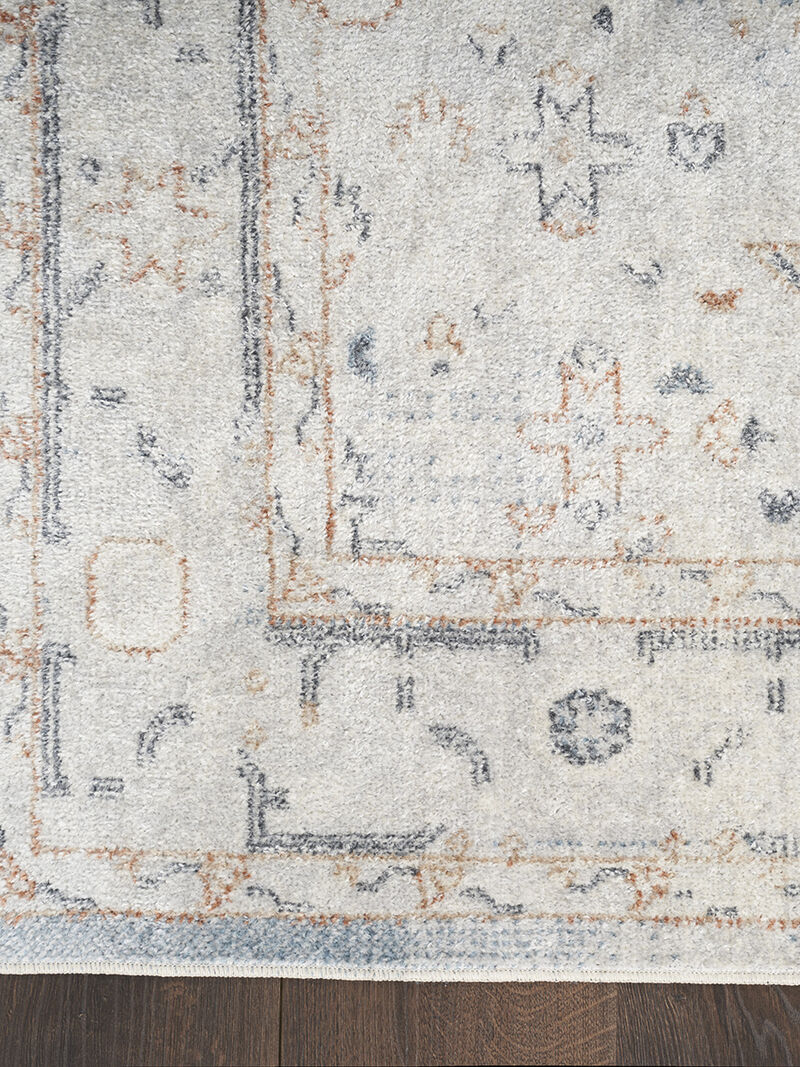 Astra Machine Washable ASW11 Light Blue 3'3" x 5' Rug