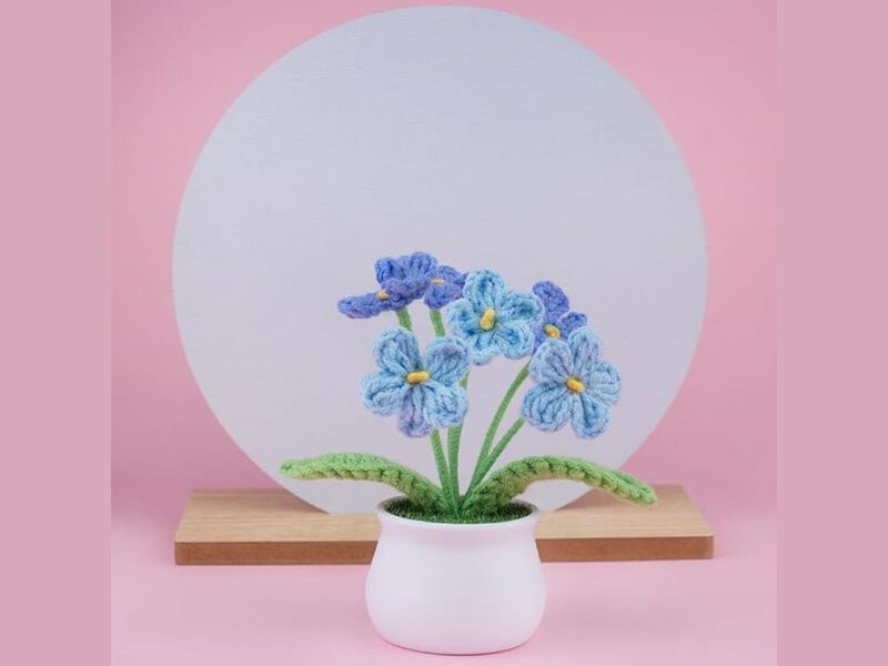 Artificial Outdoor Plants Wedding Centerpiece Decor Knitting image number 1