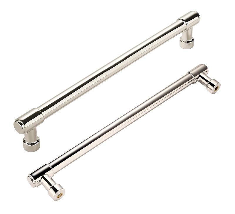 khtumeware 6 Pack Polished Nickel Cabinet Pulls 10 Inch(256mm) Center to Center Kitchen Cabinet Hardware Heavy Duty Handles for