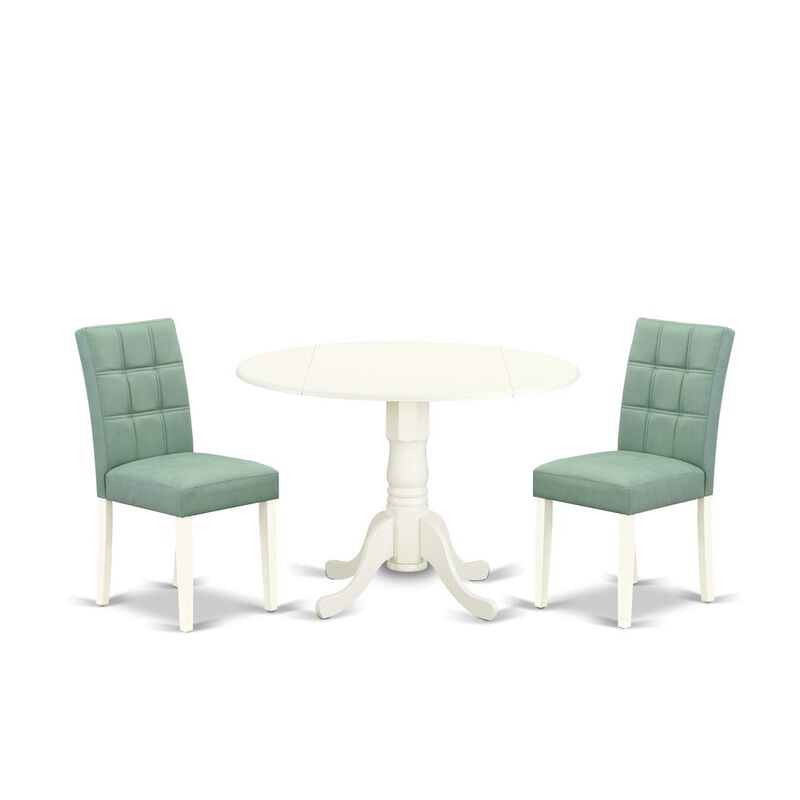 3 Piece Modern Dining Set contain A Wood Dining Table